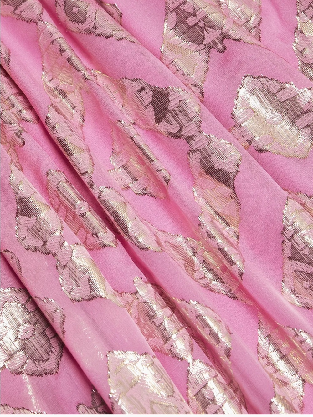 Ramy Brook Irene Metallic Floor-Length Gown in pink orchid - Picture 7 of 8